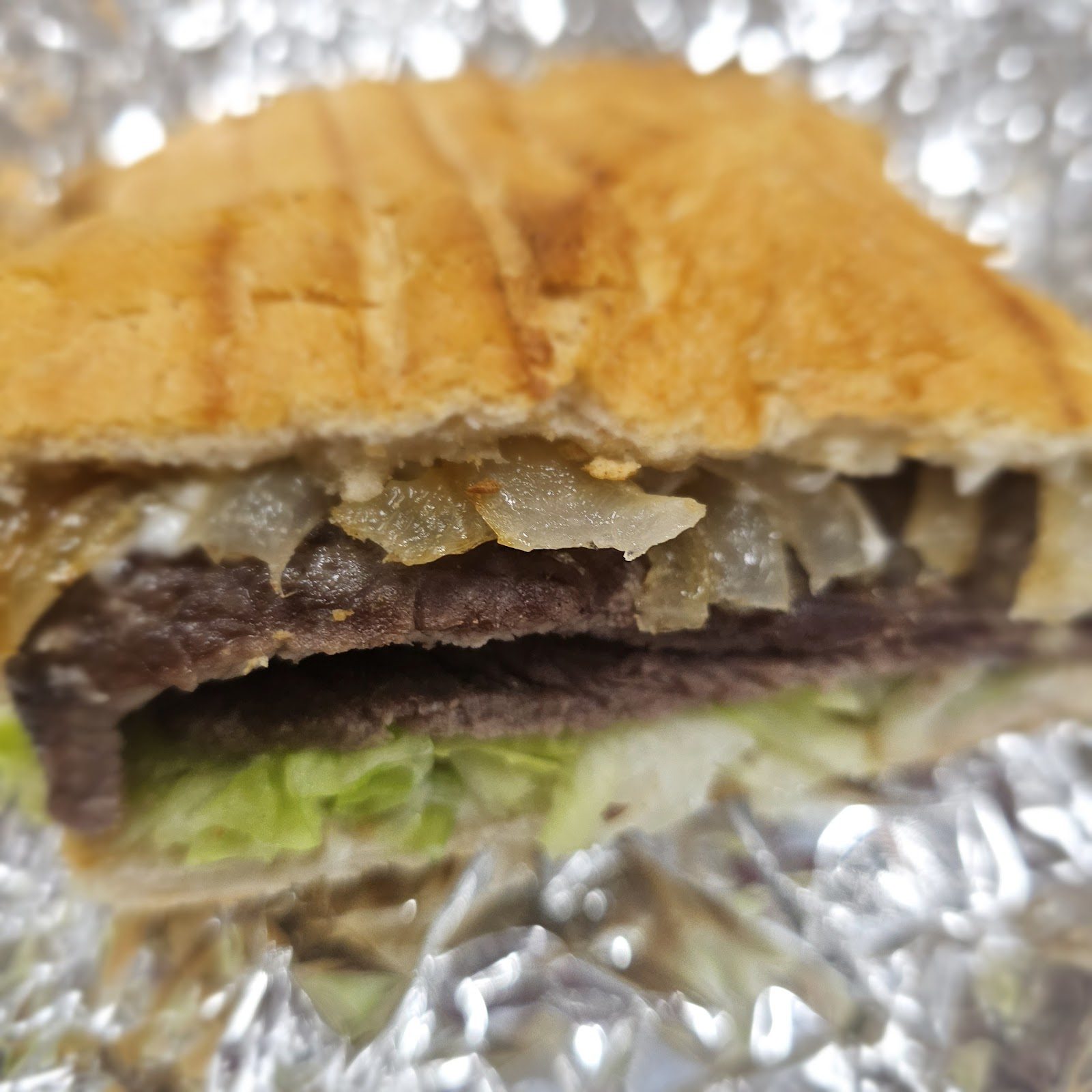 Jibarito on fried plantain