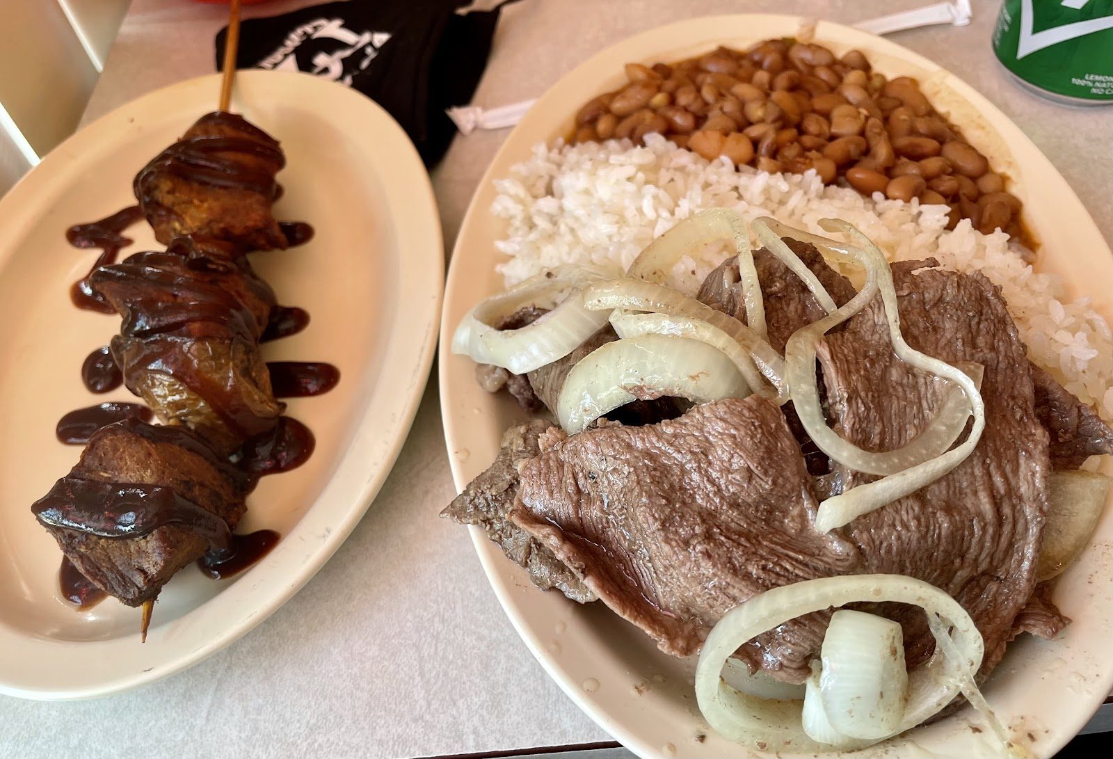 Pinchos and steak plate